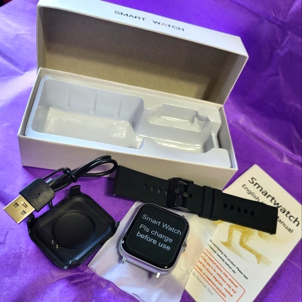 DesertCat Smart Watch - Black NEW